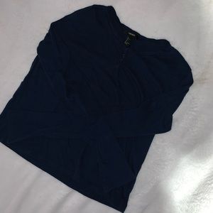 Forever 21 Navy Blue Long Sleeve